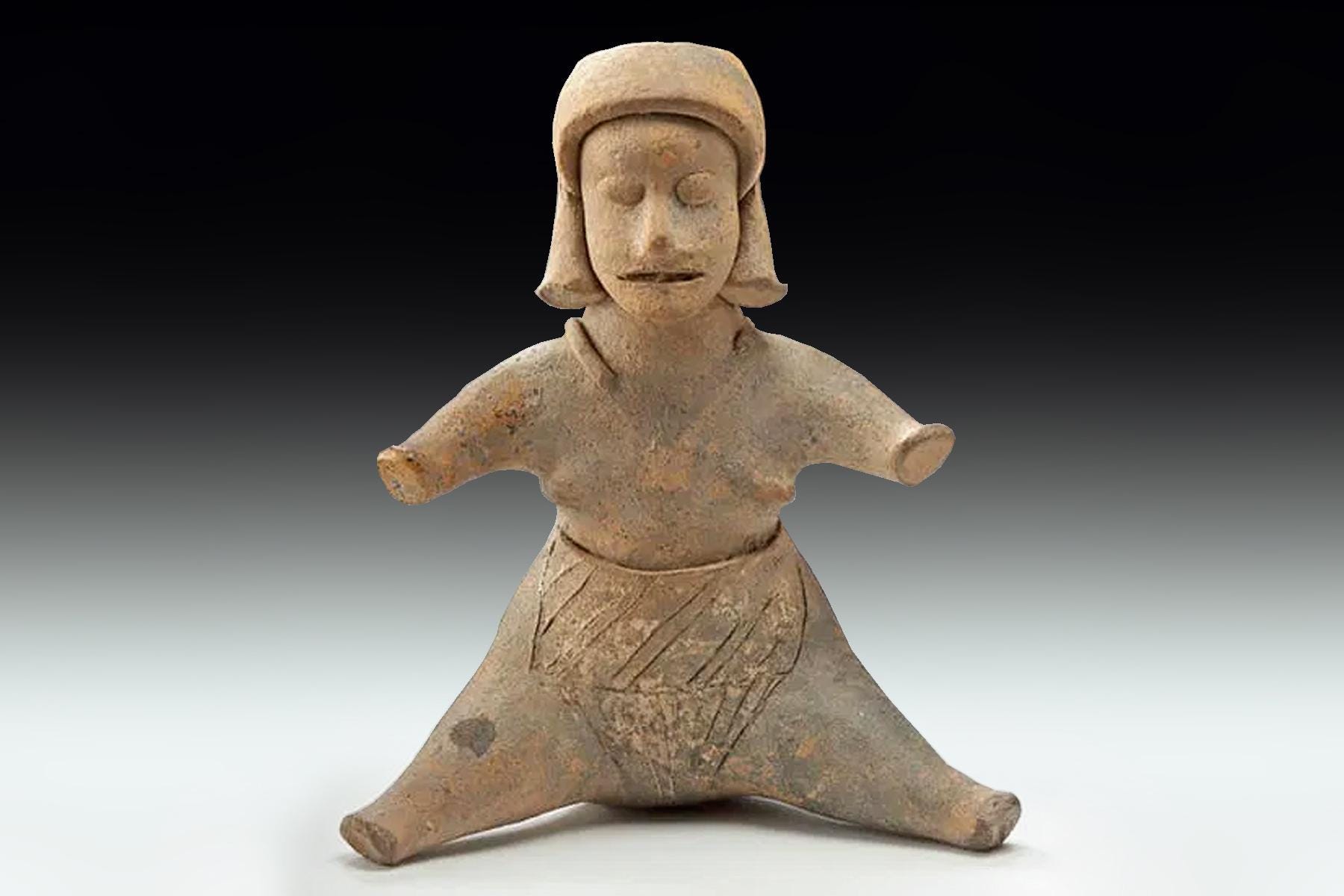 Colima Figure Ancient Pre-columbian, West Mexican Artwork. Colima Ceramic Shaft Tomb ...