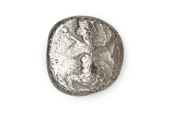 (Silver.925)キプロス異型銀貨 Silver Siglos Coin, Asia Minor, Ancient Achaemenid Empire 4th
