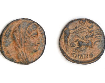 Ancient Rome Bronze Coin Constantine I Posthumous Issue the