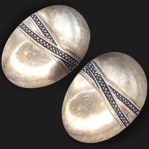 Pendientes grandes SyB Sandra Baker de los años 80, con forma de olla de cerámica navajo, joyería popular del suroeste americano