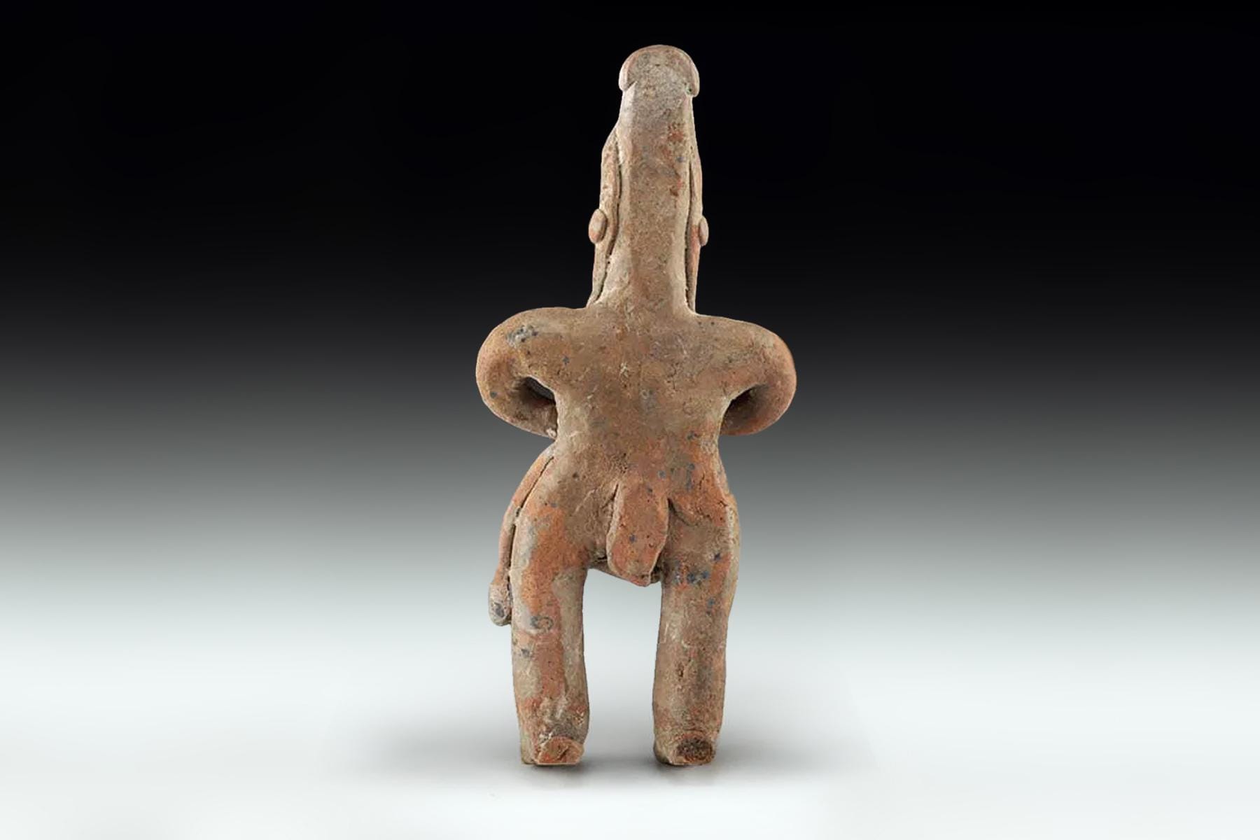 Ancient Colima Ancient Pre Columbian Colima Flat Body Figure, 300 BCE to 300 AD, West ...