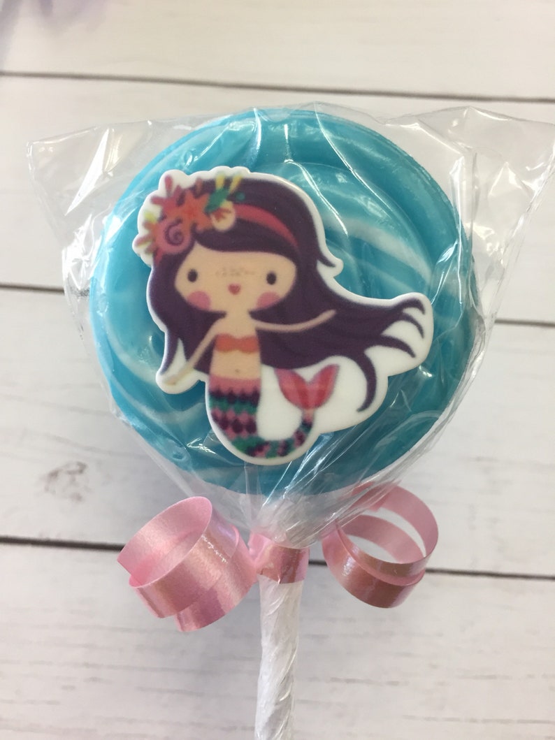 under the sea lollipops unders the sea party favors lollipop set of 12 Mermaid party favors mermaid lollipops mermaid