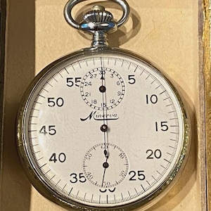 Vintage Minerva Stopwatch: 1939 US Navy Bureau of Ships