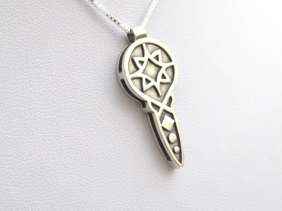 Key of Life Pendant Necklace Sterling Silver Symbol of Etsy