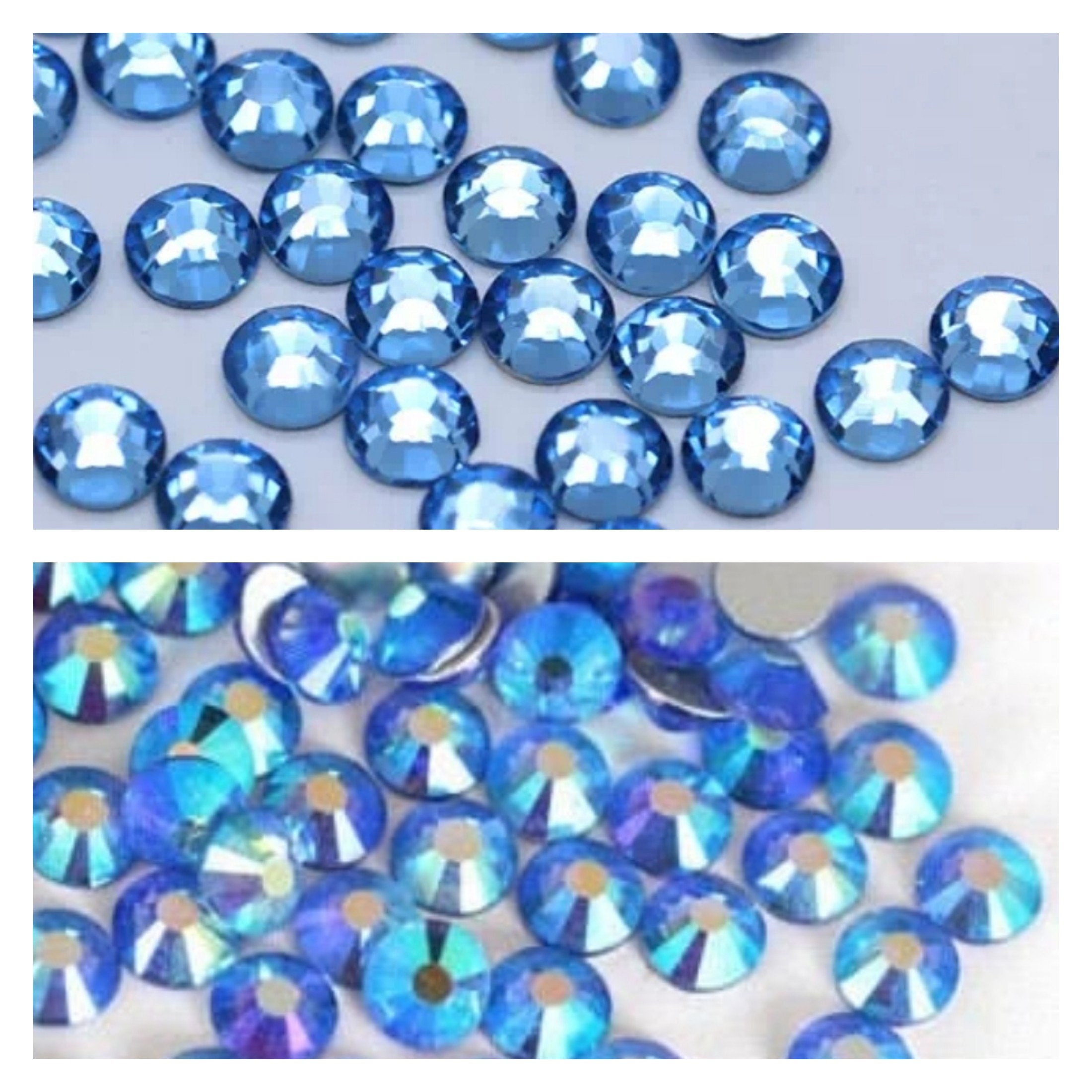 Flatback Rhinestones Stone Blue  Blue Glass Rhinestones Hot Non - Mix Size  Glass - Aliexpress