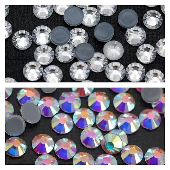 ENHANCED Hotfix Rhinestones 1440 Pcs Crystal AB / Clear / Mixed Colors 3mm  4mm 5mm 6mm Wholesale Bulk Iron on Hot Fix Crystals Beads 