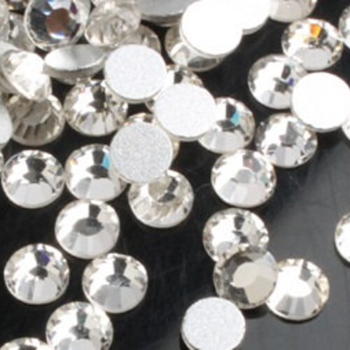 Crystal Clear Flat Back Crystal Rhinestones Clear Colorless Etsy