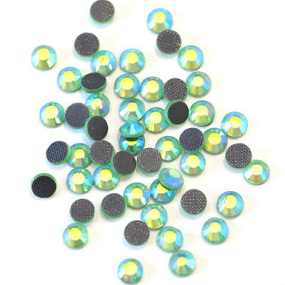 Peridot Hotfix Rhinestones Crystal Stones Flatback Heat Transfer Iron Clothes Peridot Hotfix Rhinestones Crystal Stones Flatback Heat Transfer Iron Clothes