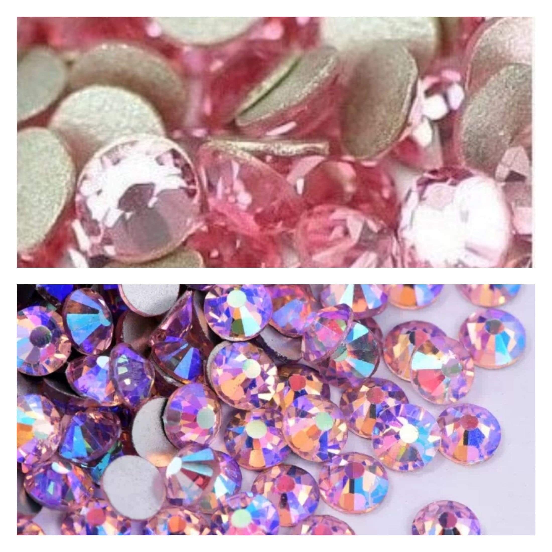 10400Pcs 2-6mm Resin Rhinestones Hot Pink AB Jelly Color Rhinestones  Flatback Round Beads Nail Crystals Gems for Nail Art Tumblers Bottles  Makeup Clothes Shoes DIY Crafts Supplies S4-hot pink