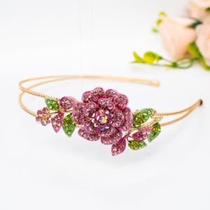 Gold Floral Hairband - Etsy display picture 2