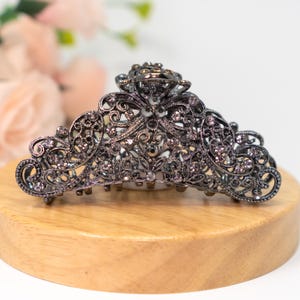 Black Crystal Hair Clips - Etsy display picture 1
