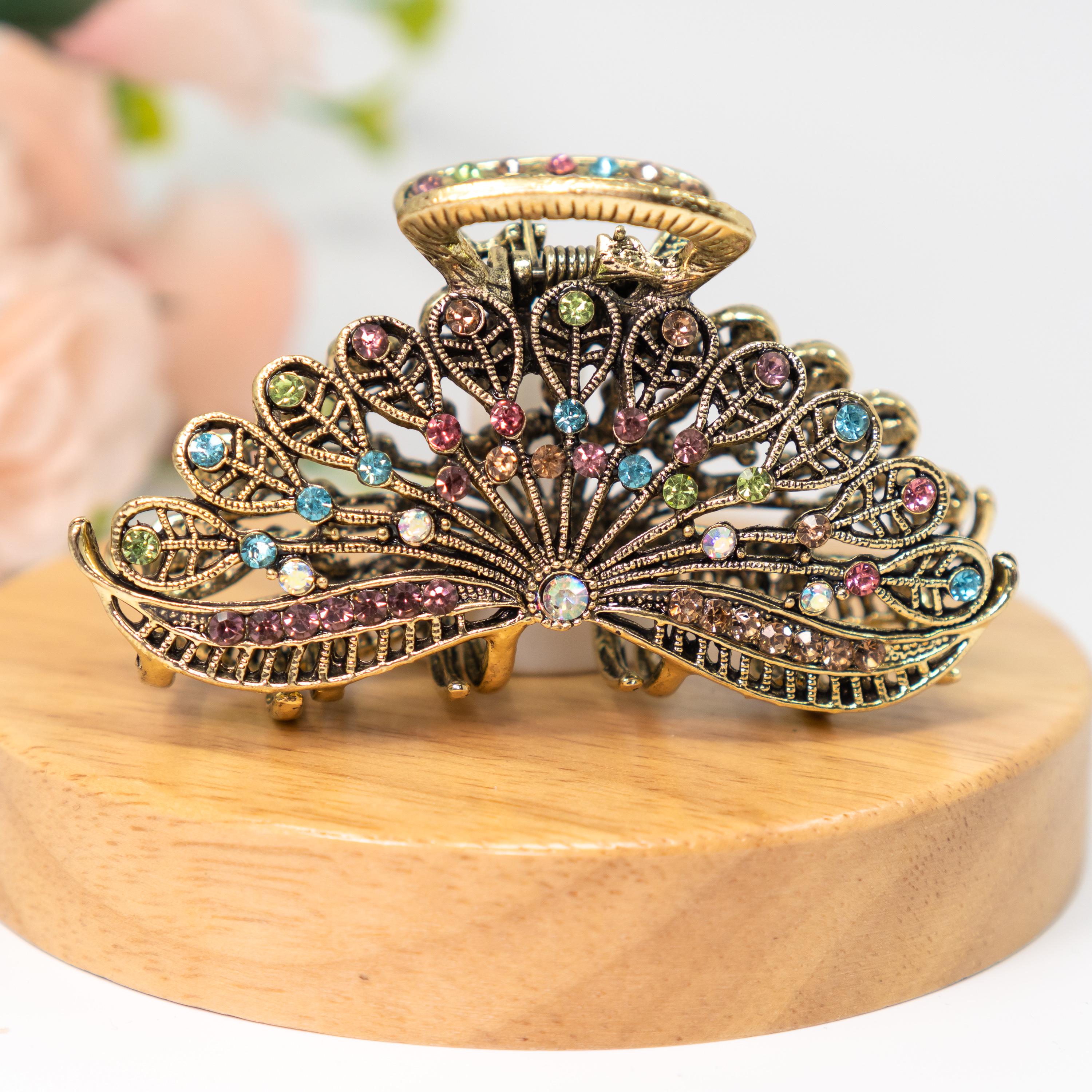 Vintage Peacock Comb - Etsy Canada