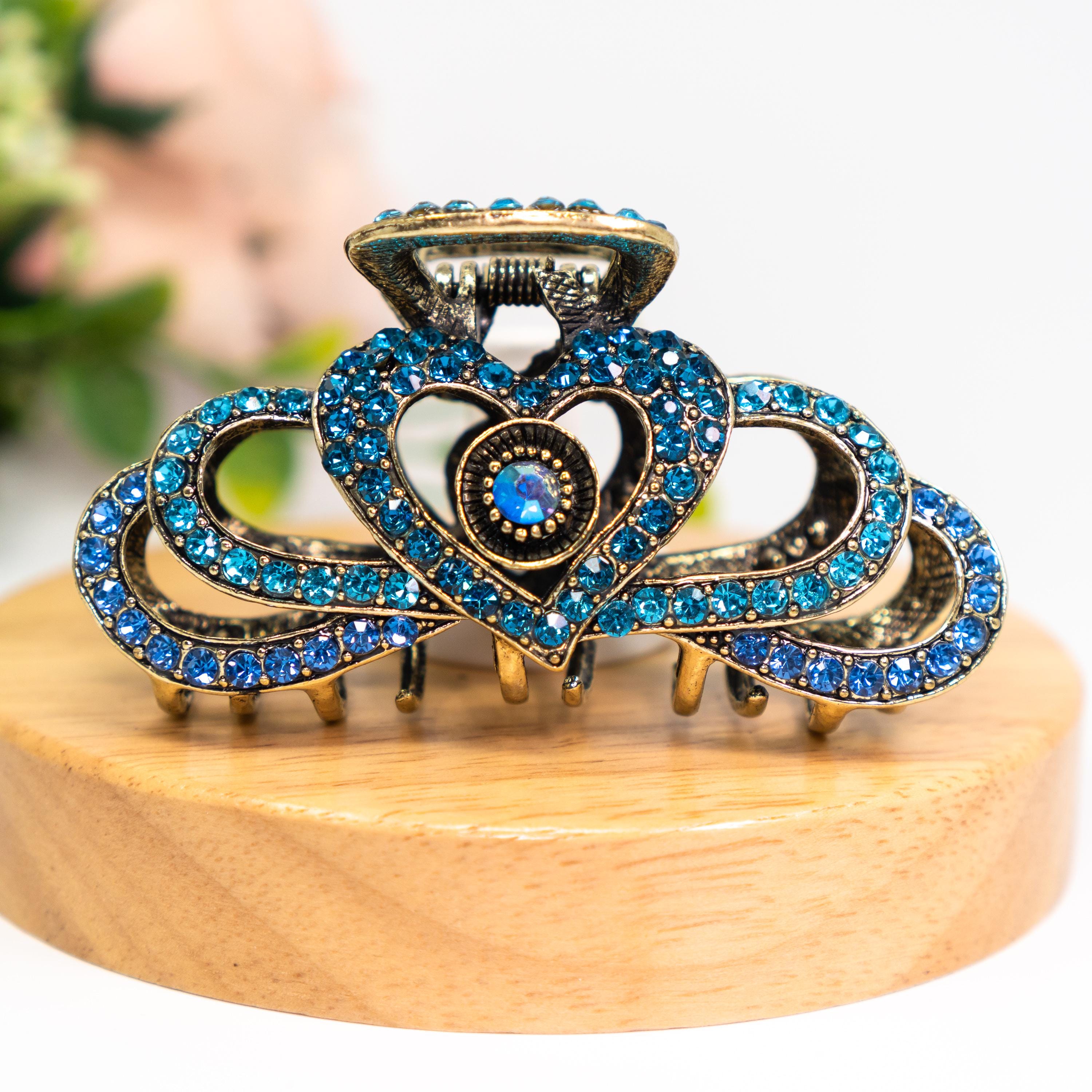 Vintage Rhinestone Hair Clips - Etsy display picture 1