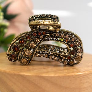 Elegant Rhinestone Hair Claw Clip - Sparkling Crystal Hair Accessory for Women, Stylish and Durable for Thick and Thin Hair
