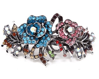 Xduargs Boho Strass Fiore Sposa Capelli Clip - Foto 2