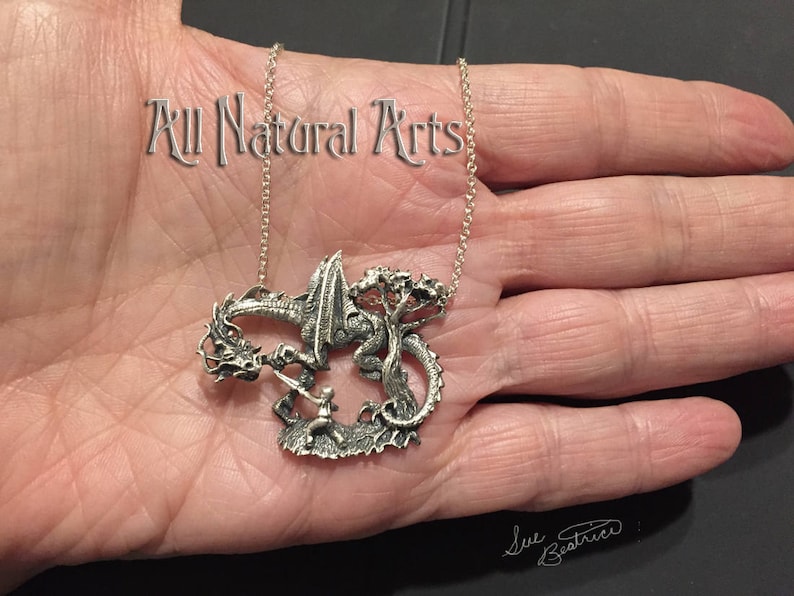 Jabberwock .925 Sterling Silver image 2