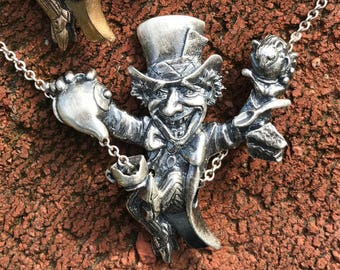 Hutmacher Kette (925er Sterlingsilber)