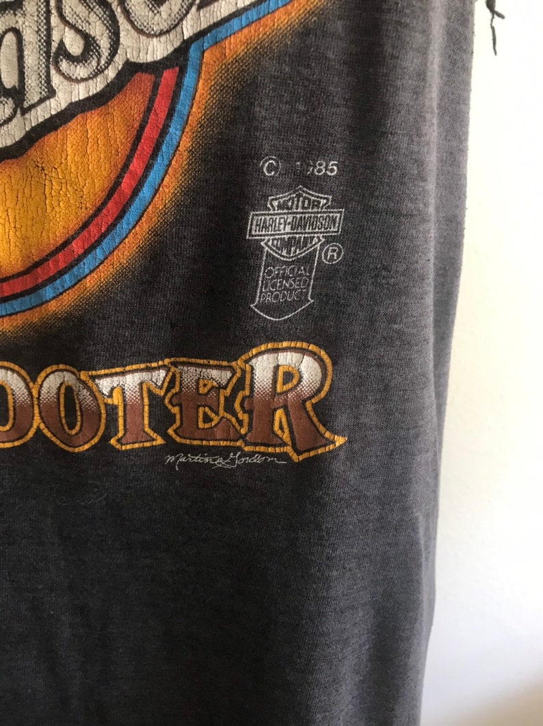 1985 3D emblem Harley Davidson tshirt