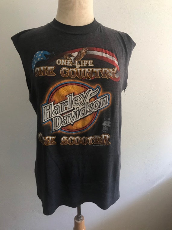 1985 3D emblem Harley Davidson tshirt