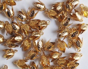 Pack of 20 x Antique Bronze Tibetan 9 x 14mm Kumihimo Bell-Shape End Caps Y02530 Charming Beads