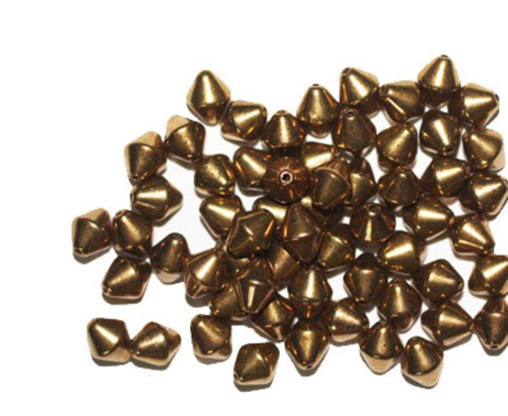 6mm Round Bright Silvertone Metalized Metallic Beads