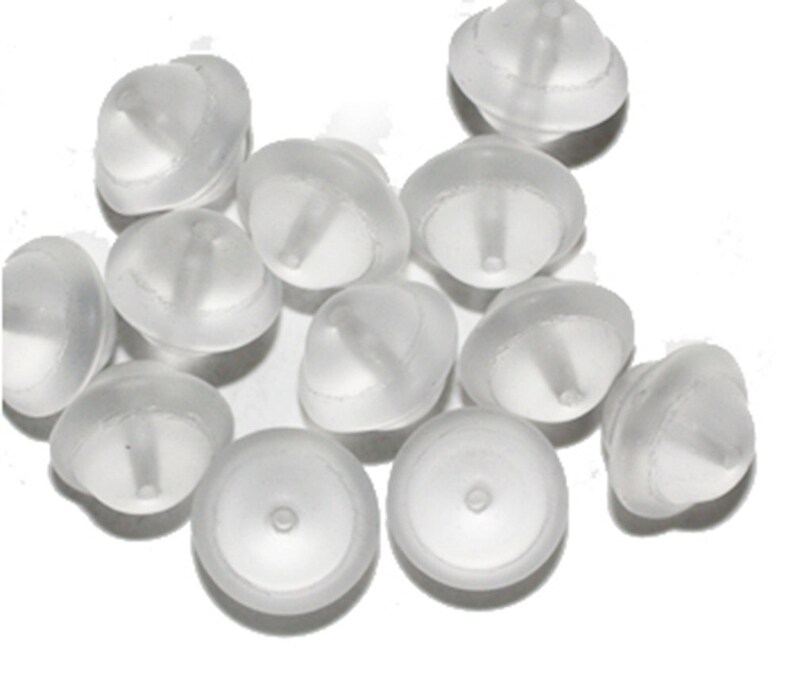 pack of 12 Frosted Crystal Spaceship Czech Pressed Glass Beads 10mm