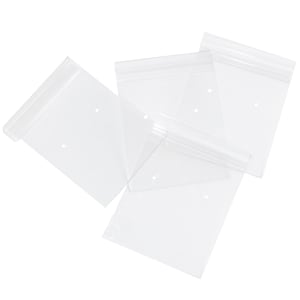 Clear Crystal Earring Display Card Bijoux Hanging 1 1/2 " x 2" Made in USA Pk/50