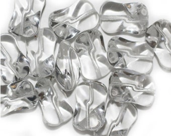 Claro plano gire Checa presiona granos de cristal cristalinos 15mm (paquete de 14)