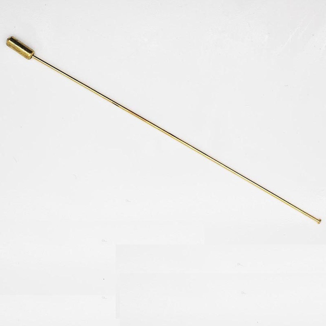 Hat Pin Blanks With Clutch Goldtone 5 Straight End Pack of 6 Etsy