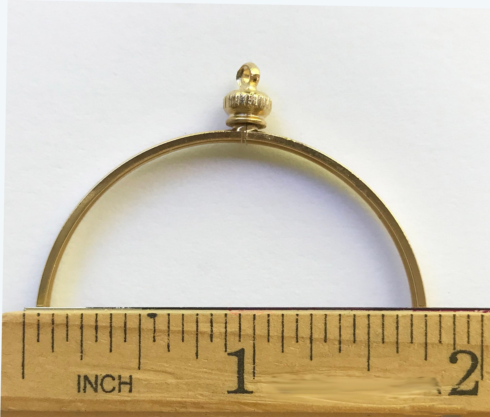 Coin Holder Bezel 44mm 1 3/4 Gold or Silver Plated Charm Etsy