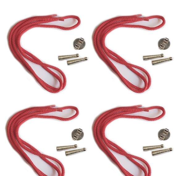 Blank Bolo String Tie Parts Kit Round Slide Smooth Tips Natural Cord DIY Gold Tone Supplies for 4 Ties