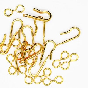 Hook Eye Necklace Clasp Goldone 10 sets per pack