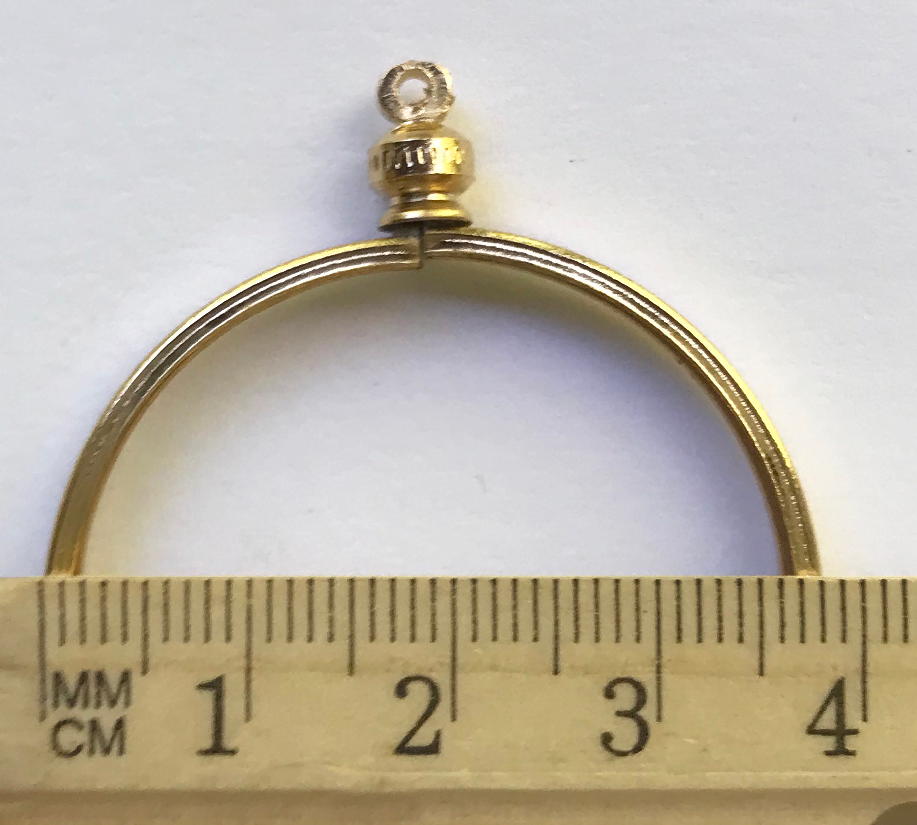 Coin Holder Bezel 38mm 1 1/2 Gold or Silver Plated Charm Etsy Canada