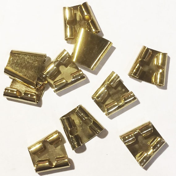 Blank Bolo Tie Standard Slides Pack of 10 Goldtone