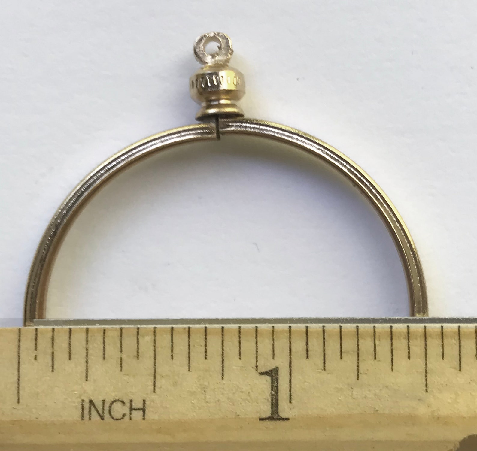 Coin Holder Bezel 38mm 1 1/2 Gold or Silver Plated Charm Etsy UK