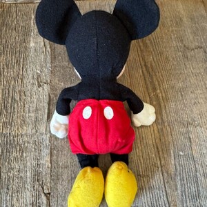 Vintage Disney Mickey Mouse plush, from the 1980s image 3