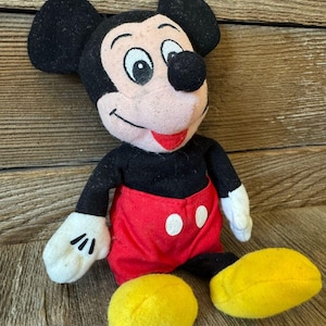 Vintage Disney Mickey Mouse plush, from the 1980s image 1