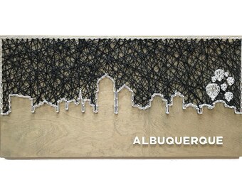 Arte com cordas do horizonte de Albuquerque - Arte de Albuquerque - Horizonte de Albuquerque