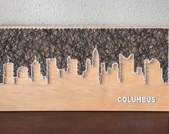 Columbus Art - Columbus Skyline String Art - Columbus Skyline