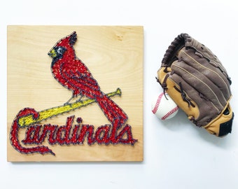 St Louis Cardinals String Art, Custom Team Art, Cardinals, Cardinals Logo, Baseball Decor, Man Cave, St Louis Art, St Louis