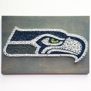 Seahawks, String Art, Seattle Seahawks, Football Decor, Man Cave, Seahawks Art