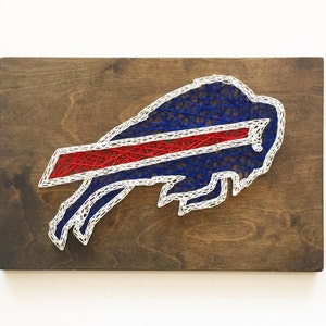 Buffalo Bills String Art, Buffalo Bills Art, Man Cave Decor, Buffalo Bills