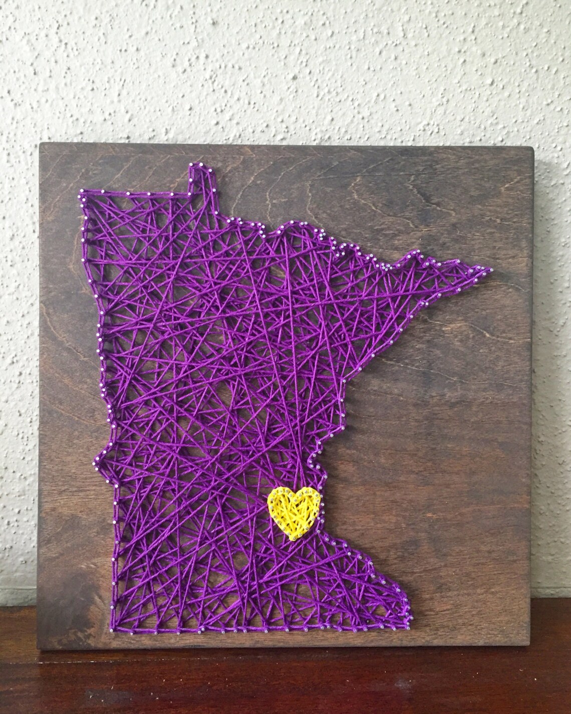 Minnesota String Art, Minnesota Art, State Outline, Minnesota Outline ...