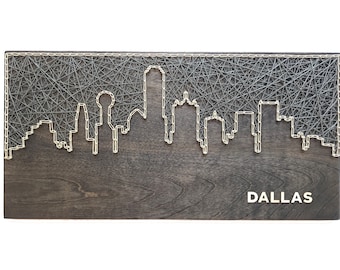 Sztuka Dallas - Dallas Skyline Sztuka sznurkowa - Dallas Skyline