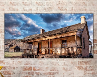 Grafton Ghost Town, Mormon Pioneers, Zion National Park, Canvas Print Wall Art Utah, Utah Pioneer Town, Landscape Wall Art, Wall Decor