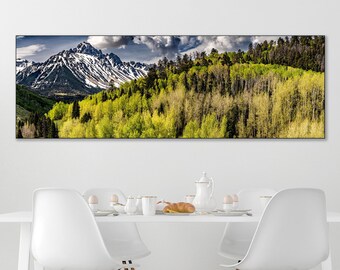 San Juan mountains, Mountain wall art, Large wall art canvas, Colorado wall art, Aspen Trees, Rocky Mountain Wall Art, Telluride Decor