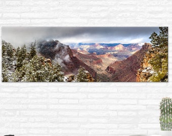 Grand Canyon Photo, Large Canvas Print, Arizona wall art, Landscape print for interior design, Southwest Art, Gift for Him, Office Decor