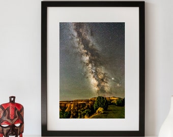 Grand Junction Milky Way, Colorado Astro Photograph, Colorado National Monument, Fruita Colorado Photo, Cabin Art, Night Sky Photo