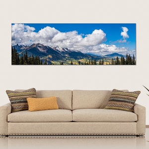 Telluride Colorado Mountain Photo, Mt Wilson, Wilson Peak, Colorado Fall Color, Living Room Art, Home Decor, Lizard Head, Aspen Tree Art