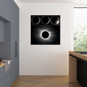 Solar Eclipse, Total Eclipse, Eclipse Print, Wall Decor Gift, Square Photo, Wall Art, Astronomy Photo, Sahara Desert, Libya Eclipse image 4